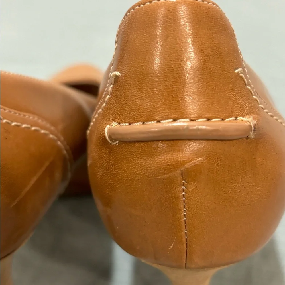 Rockport Tan Leather Platform Heels 8.5 Wide